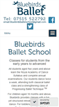 Mobile Screenshot of bluebirdsballetschool.com